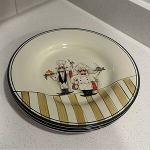 Chef Design Ceramic Dinner Plates